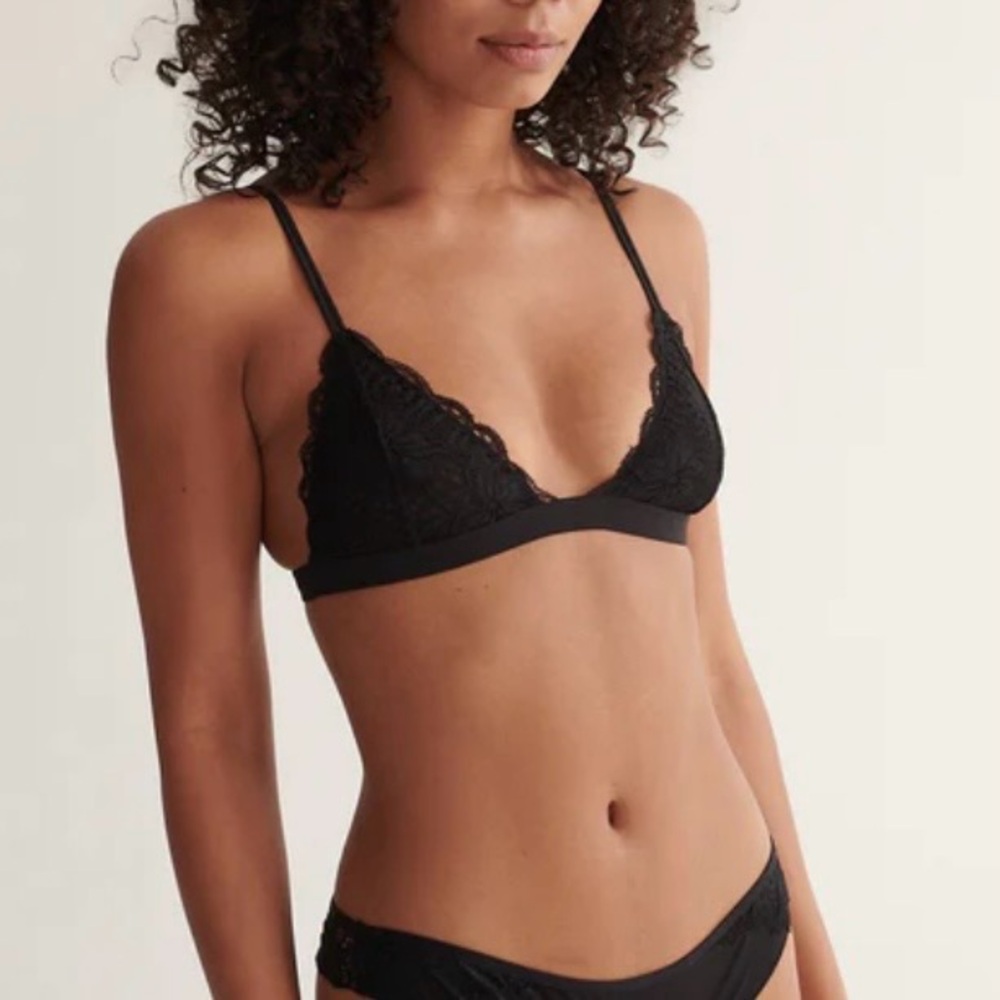 Kat the Label Boston Black Lace Bralette